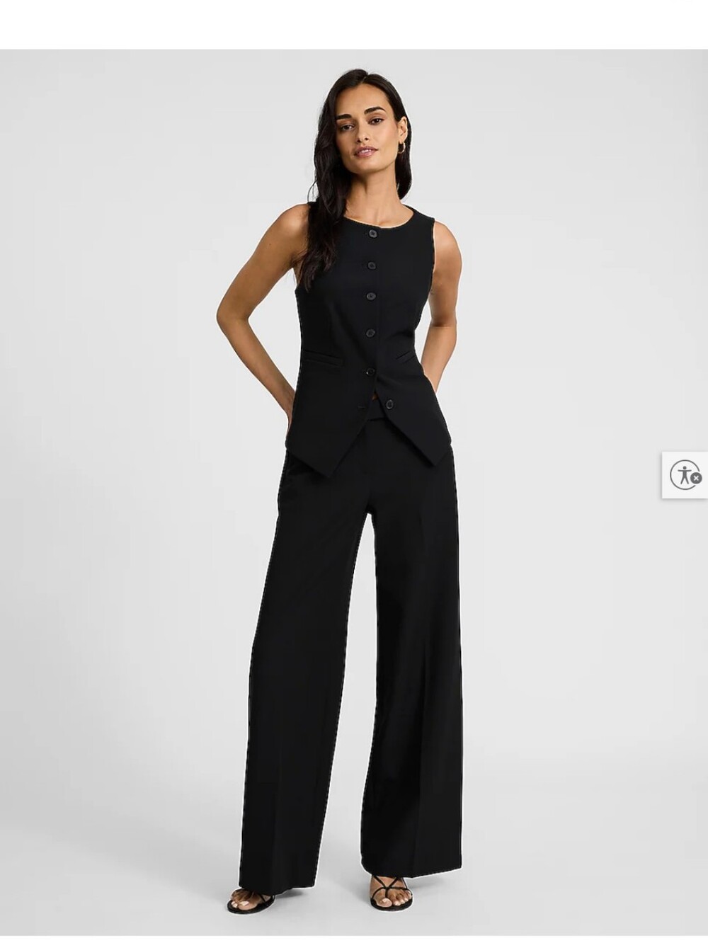 Editor Mid Rise Wide Leg Trouser - Picture 6 of 7